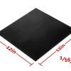 Everest Rubber Sheet Black 12x12 by 1/16